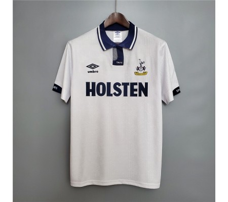 Tottenham Hotspur 91/93 Home White Soccer Jersey